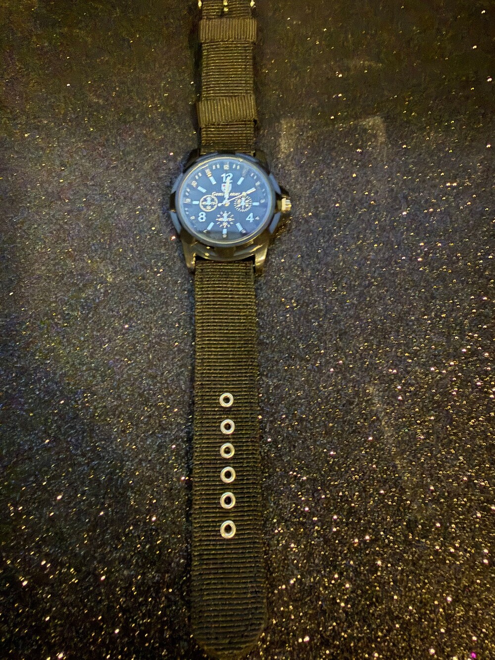 Gemius Army Watch Black Nylon Strap Military Style - Black
